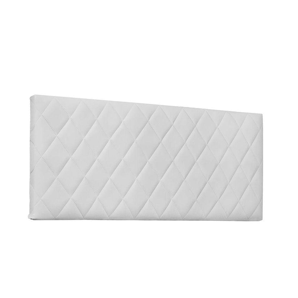Cabeceira Painel Dubai Solteiro 90cm Corino Branco