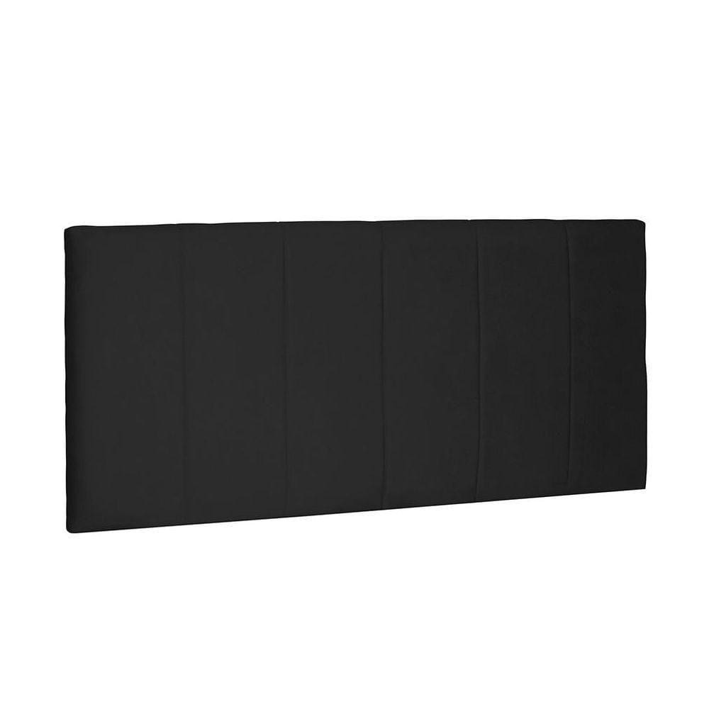 Cabeceira Painel Arizona King 195cm Suede Preto