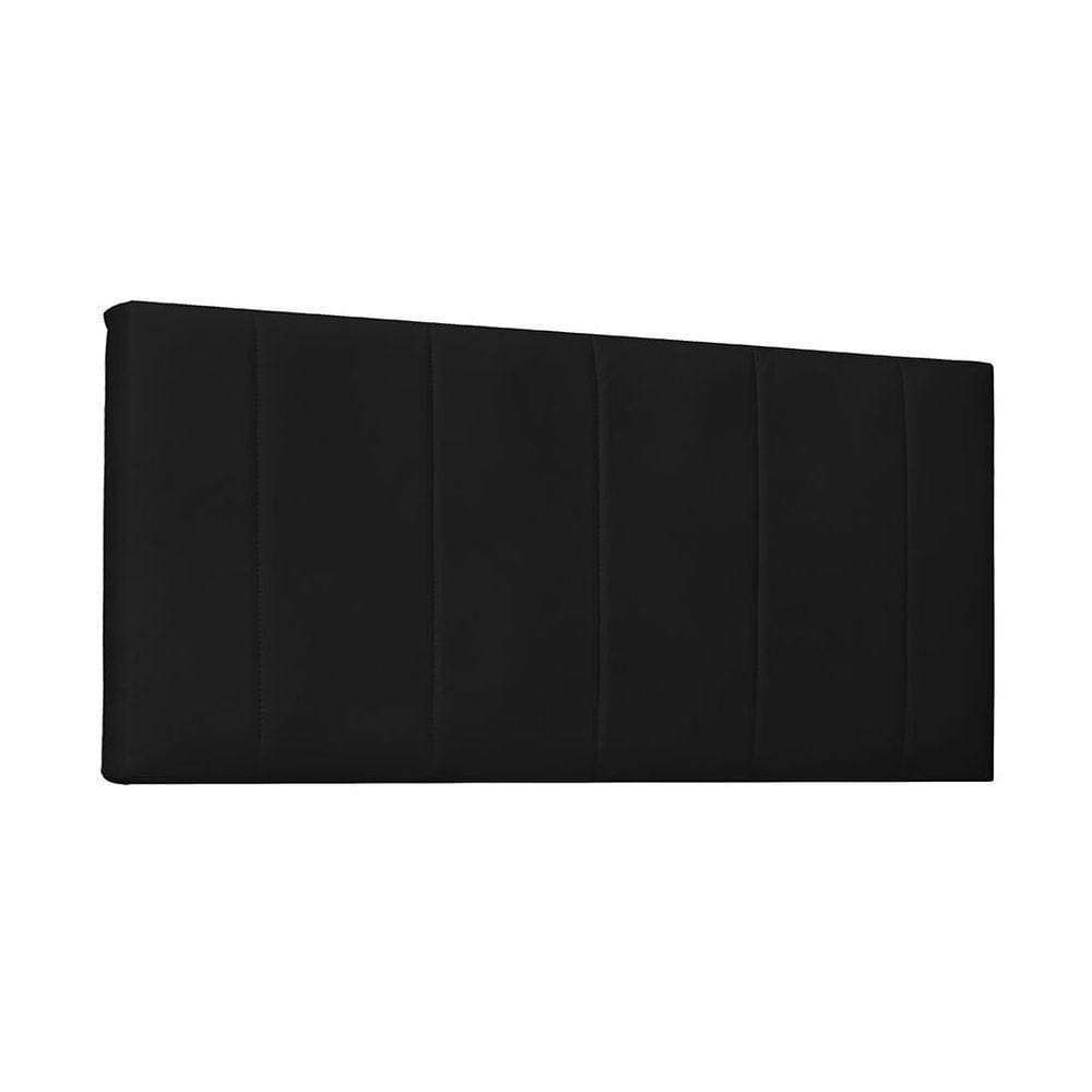 Cabeceira Painel Arizona Casal 140cm Corino Preto