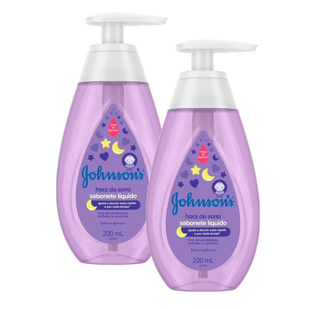 Kit 2 Sabonetes Líquido Johnson`s Baby Hora do Sono 200ml