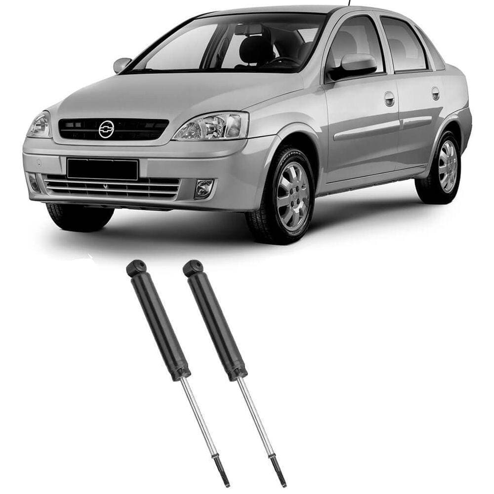 Par de Amortecedores Traseiro Corsa Sedan Joy 10 8V de 2004 a 2005