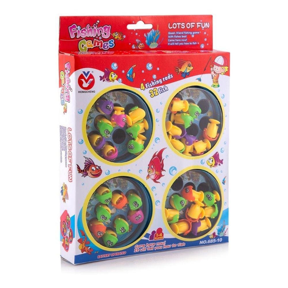 Pega Peixe Fishing Games Com 32 Peixinhos 9024 - Polibrinq
