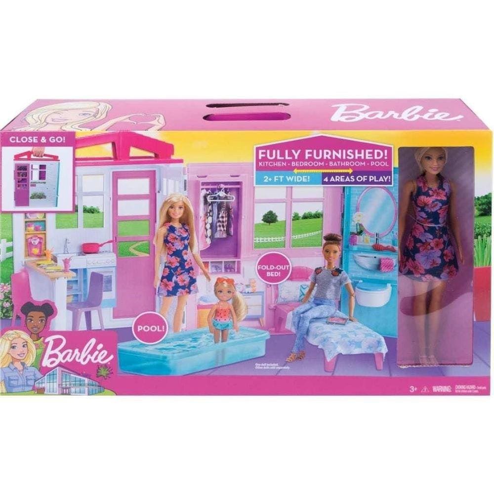 Barbie doll hot sale house set price