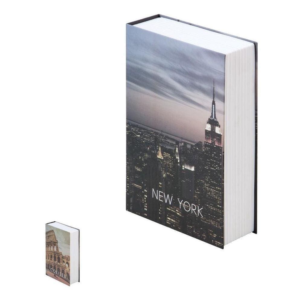 Cofre Camuflado Com Chave Livro Porta Joias Dinheiro Grande