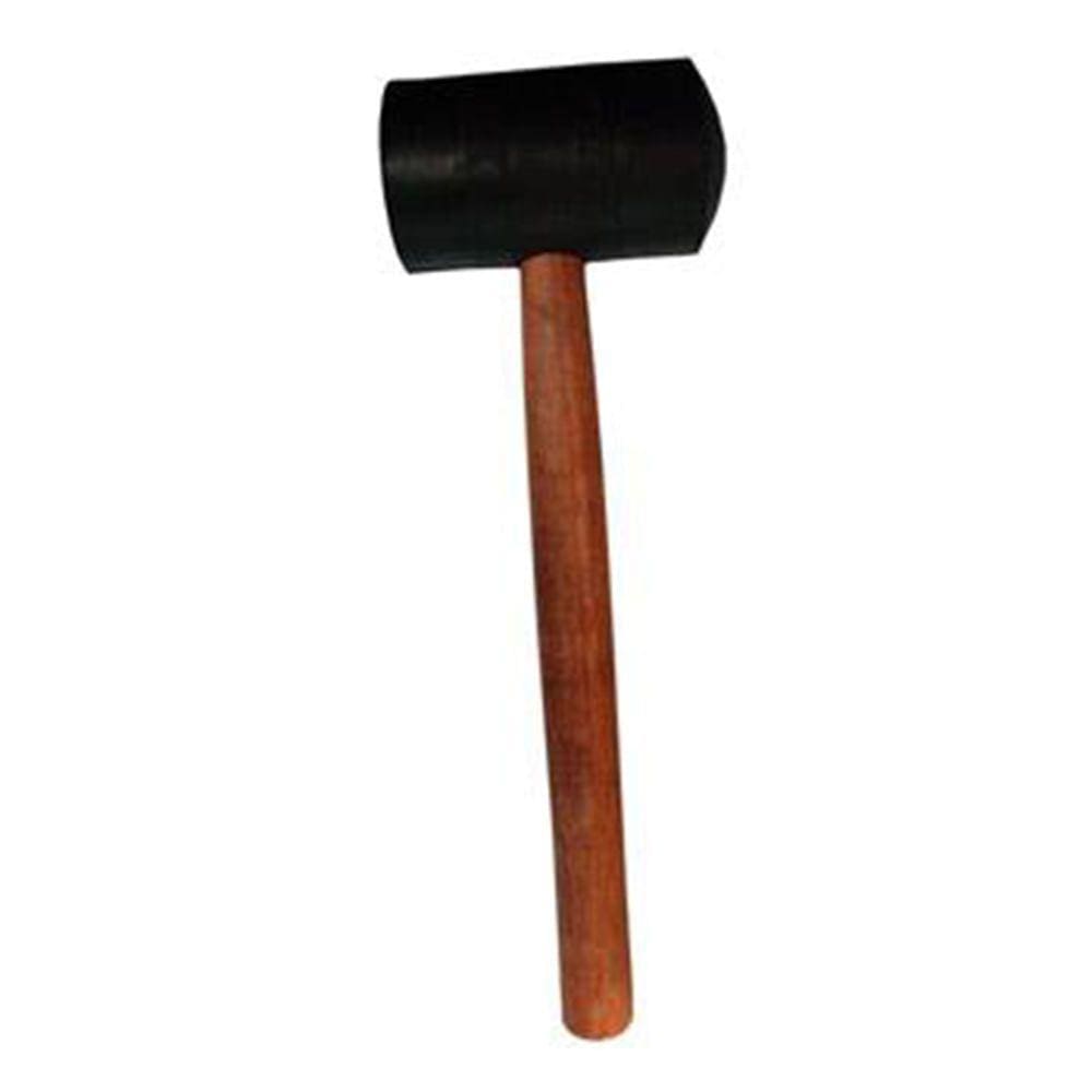 Martelo Borracha Com Cabo De Madeira 830g - 80mm