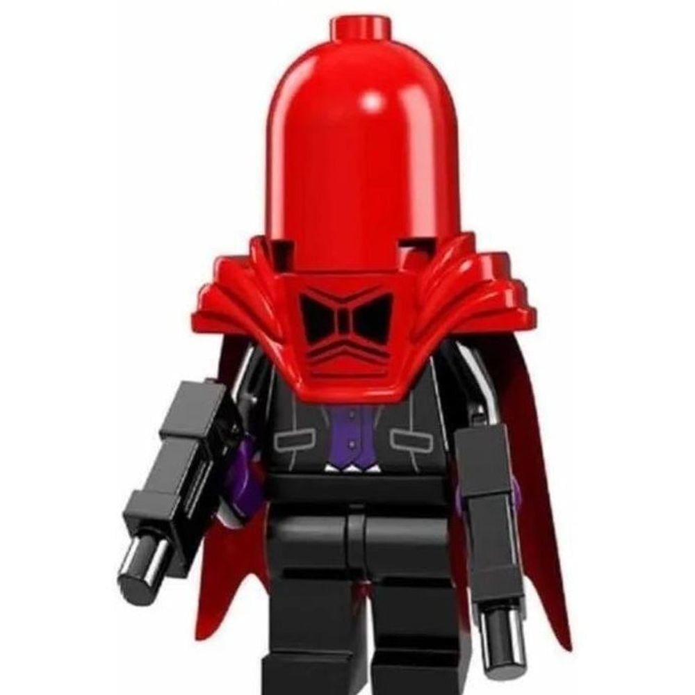 Boneco Blocos De Montar Capuz Vermelho Batman