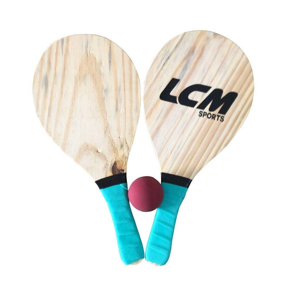 Kit Frescobol LCM Com 2 Raquetes e 1 Bola
