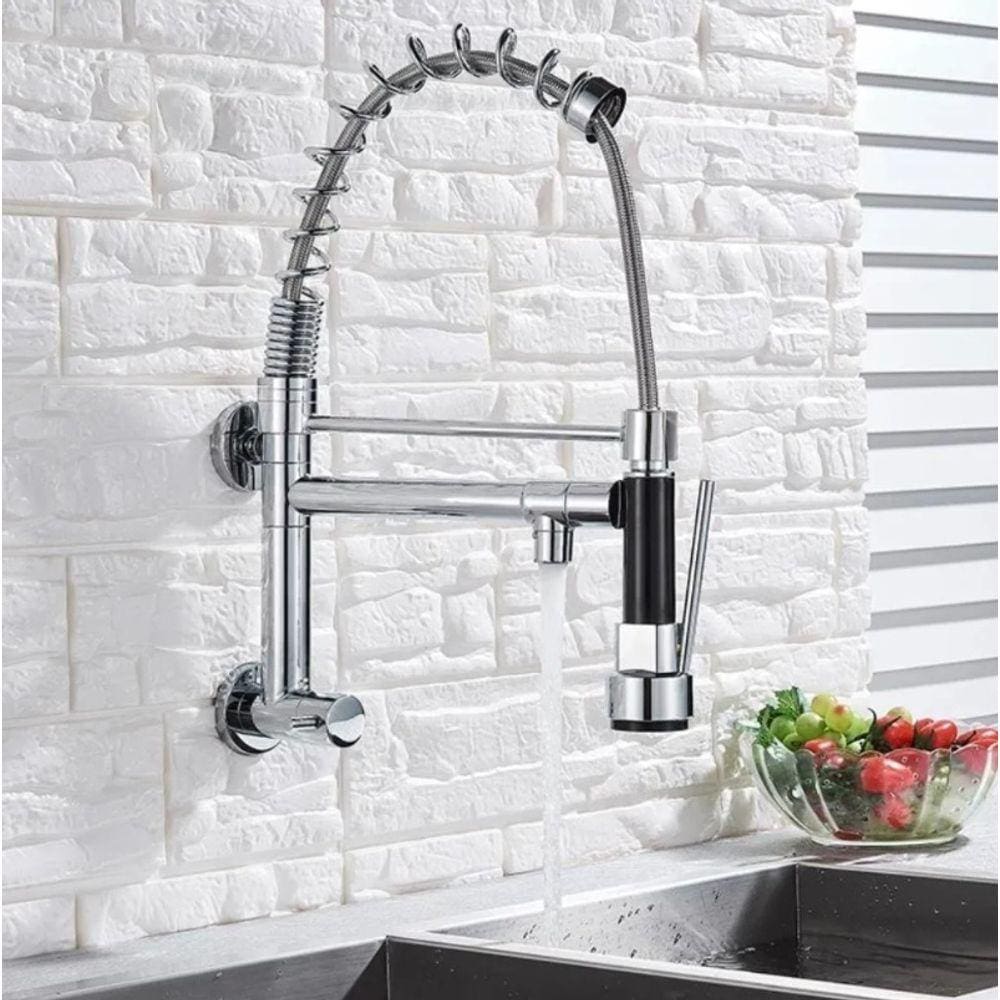 Torneira Cozinha Parede Gourmet Monocomando Spray K9032 Luuk Young