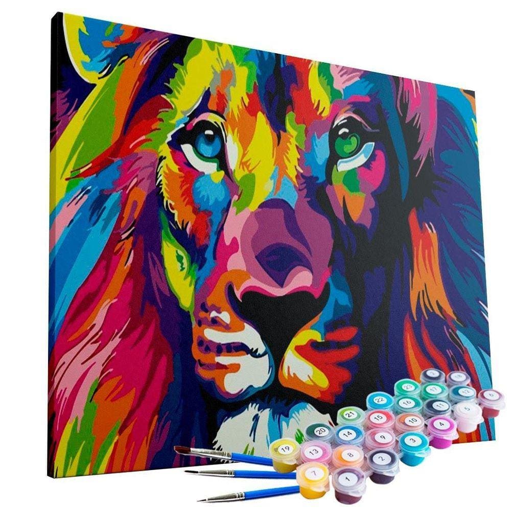 Kit Pintura Terapêutica - Leão Psicodélico
