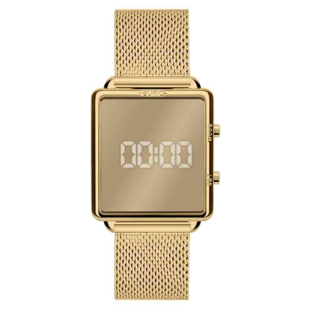 Relógio Euro Feminino Digital Fashion Fit Reflexos Dourado EUJHS31BAM/4D