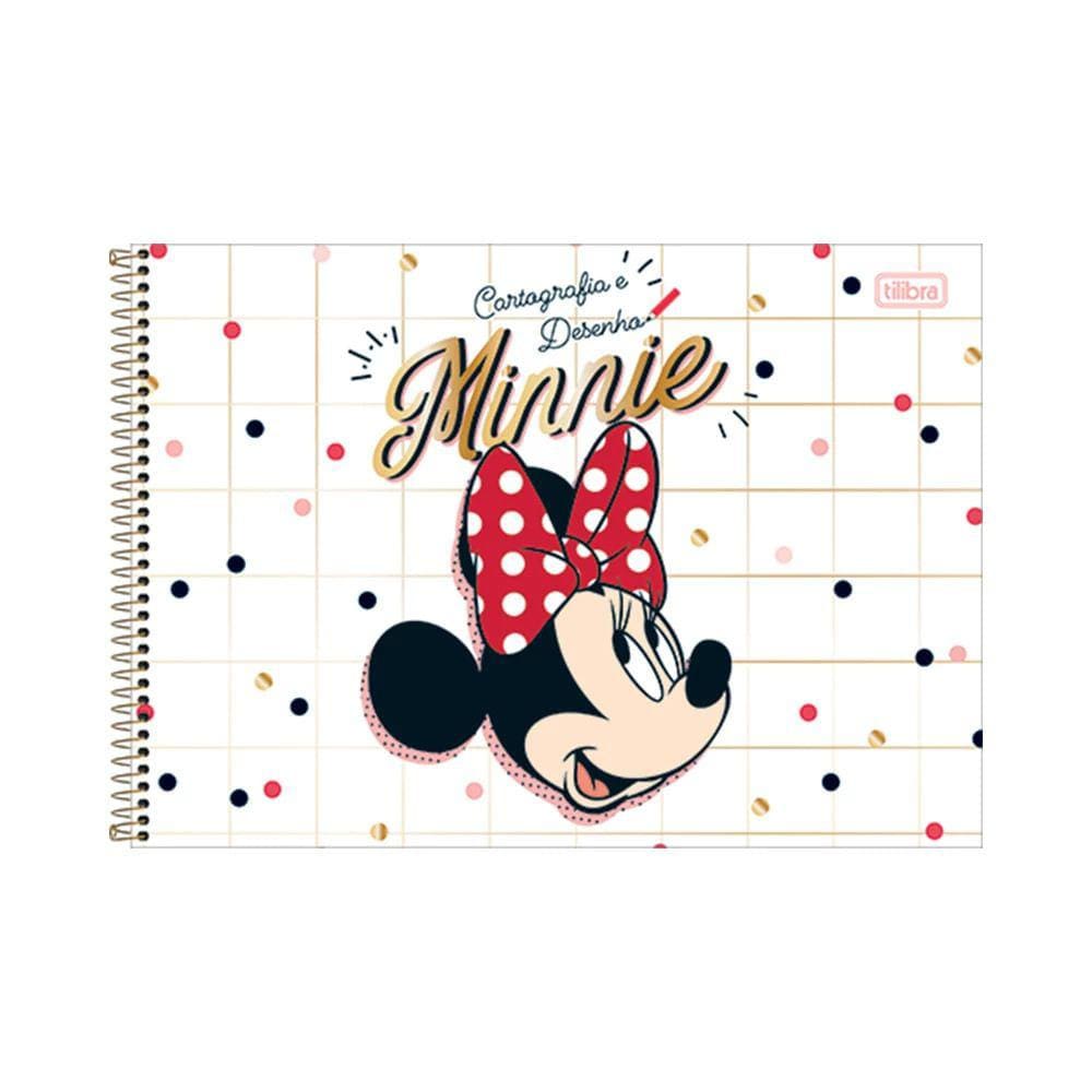 Caderno Cartografia Tilibra Espiral Capa Dura Minnie 80 Folhas Capas Diversas - Item Sortido