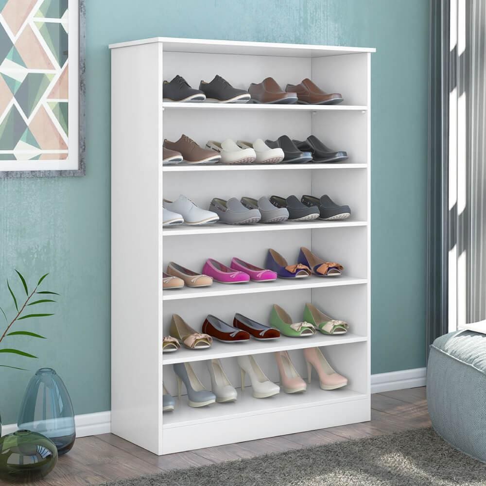 Sapateira Bella com 6 Nichos - Branco