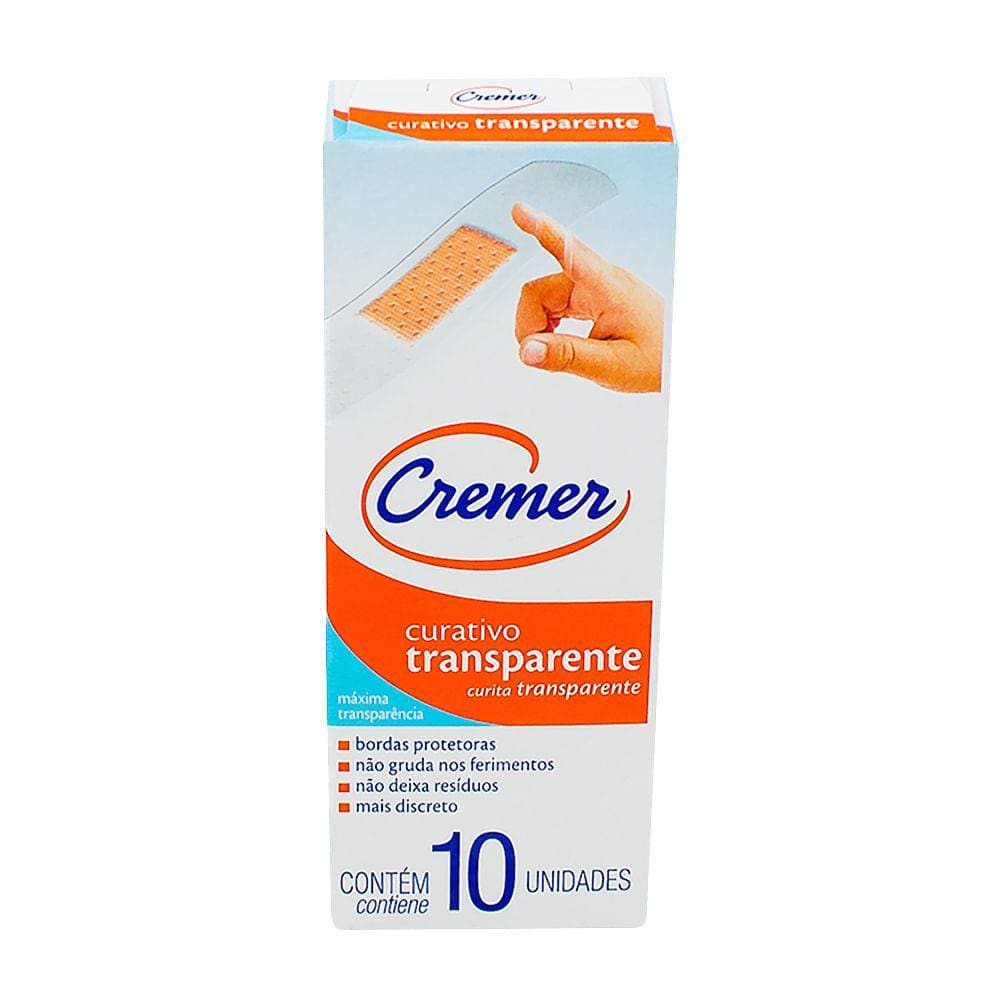 Curativo Cremer Transparente com 10 Unidades