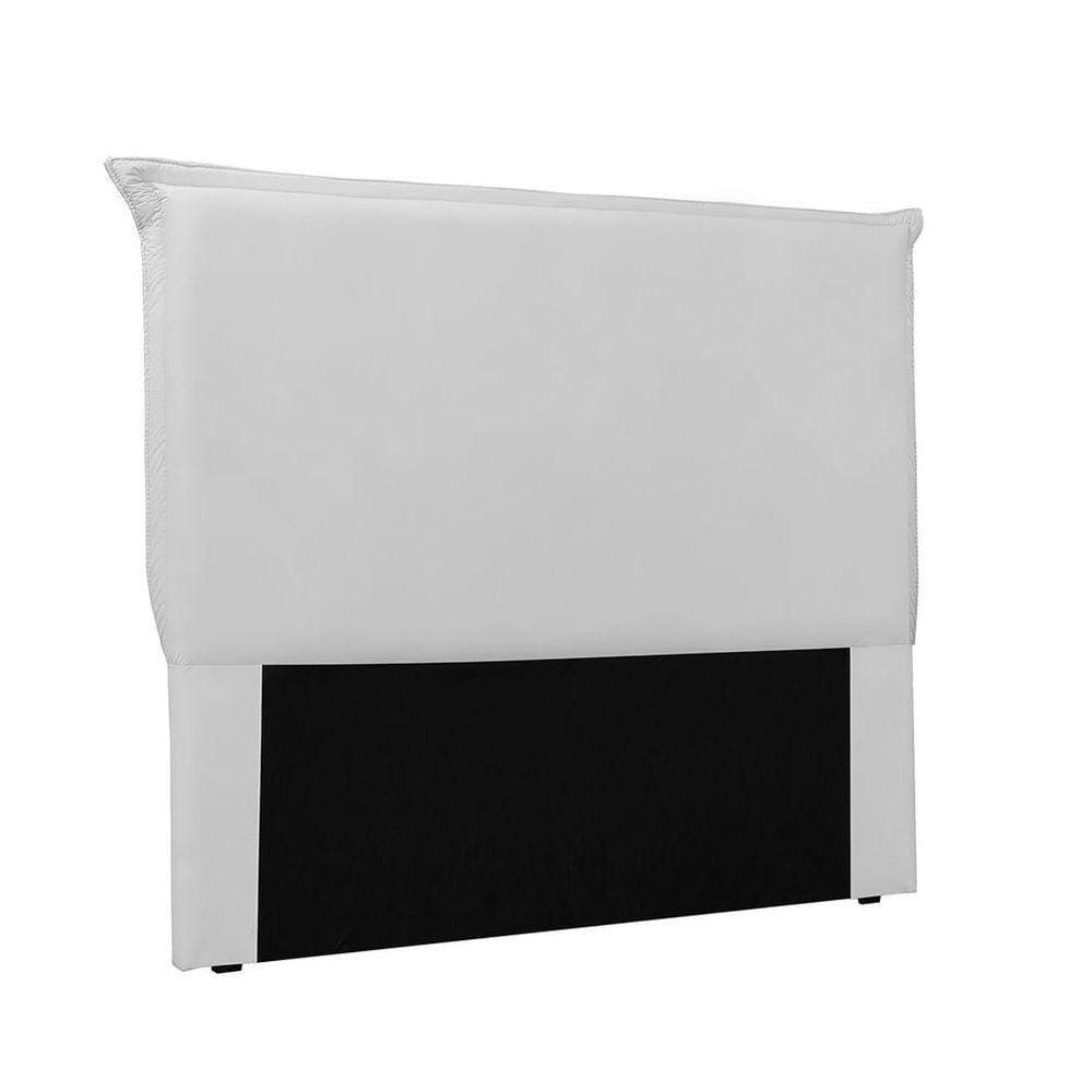 Cabeceira Garden Cama Box Queen 160 Cm Corino Branco