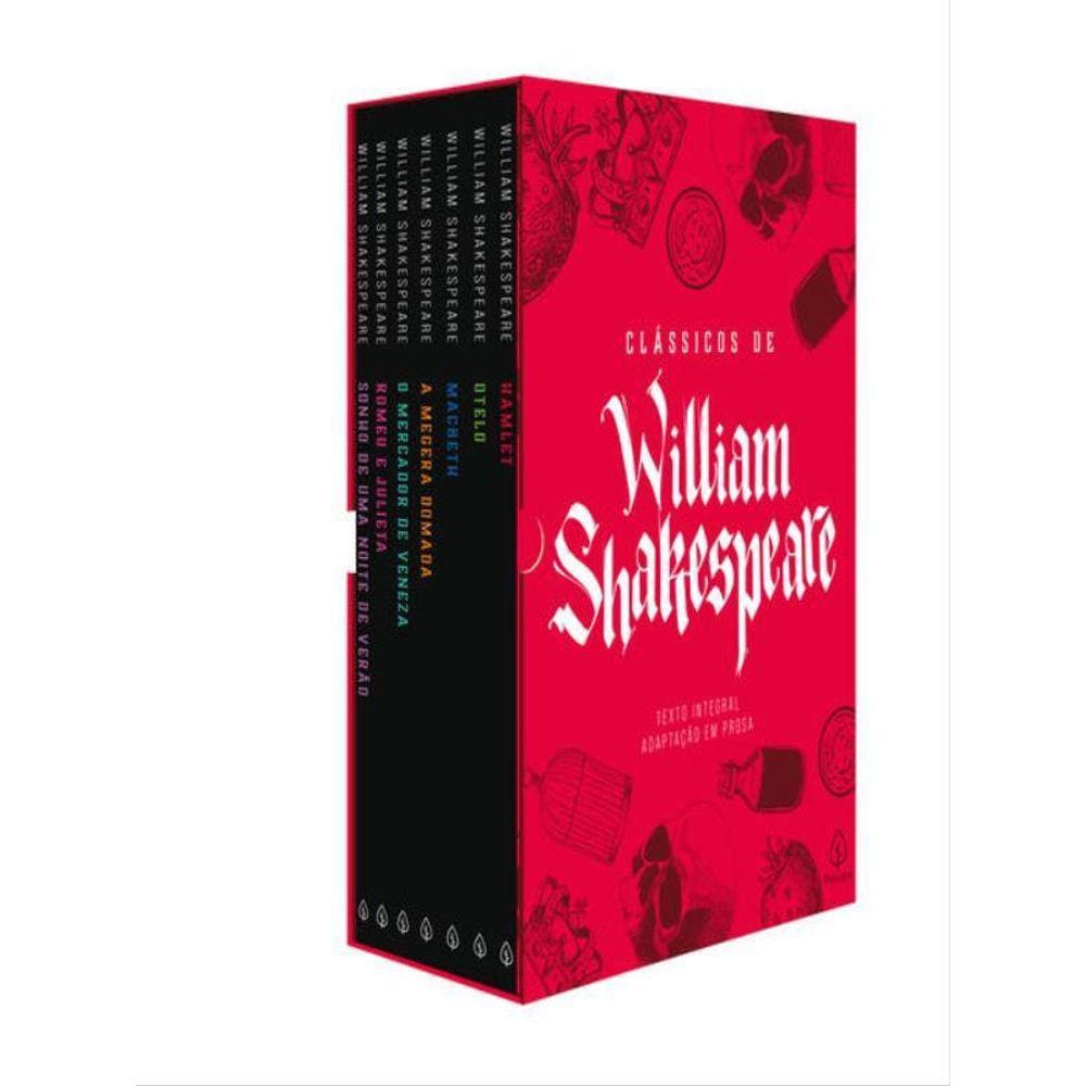 Box Clássicos De William Shakespeare - Com 7 Marcadores De Páginas