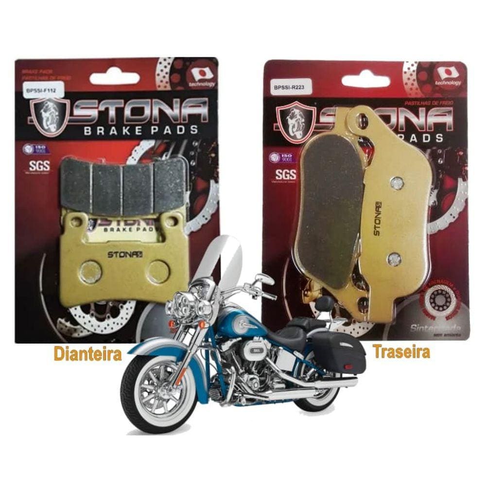Kit pastilha freio Stona D/T FLSTN Softail Deluxe 1690 2016