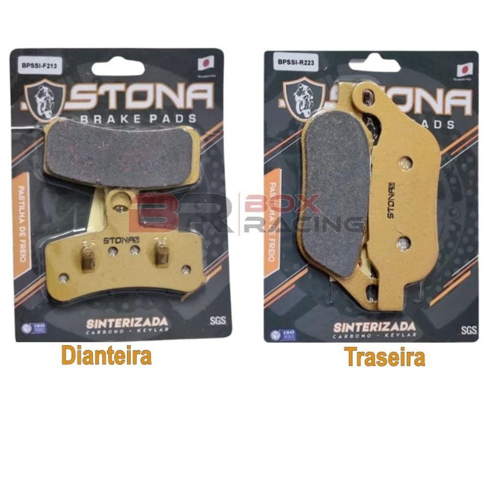 Jogo pastilha freio Stona Sint D/T Harley FXSBSE 1802 2013..