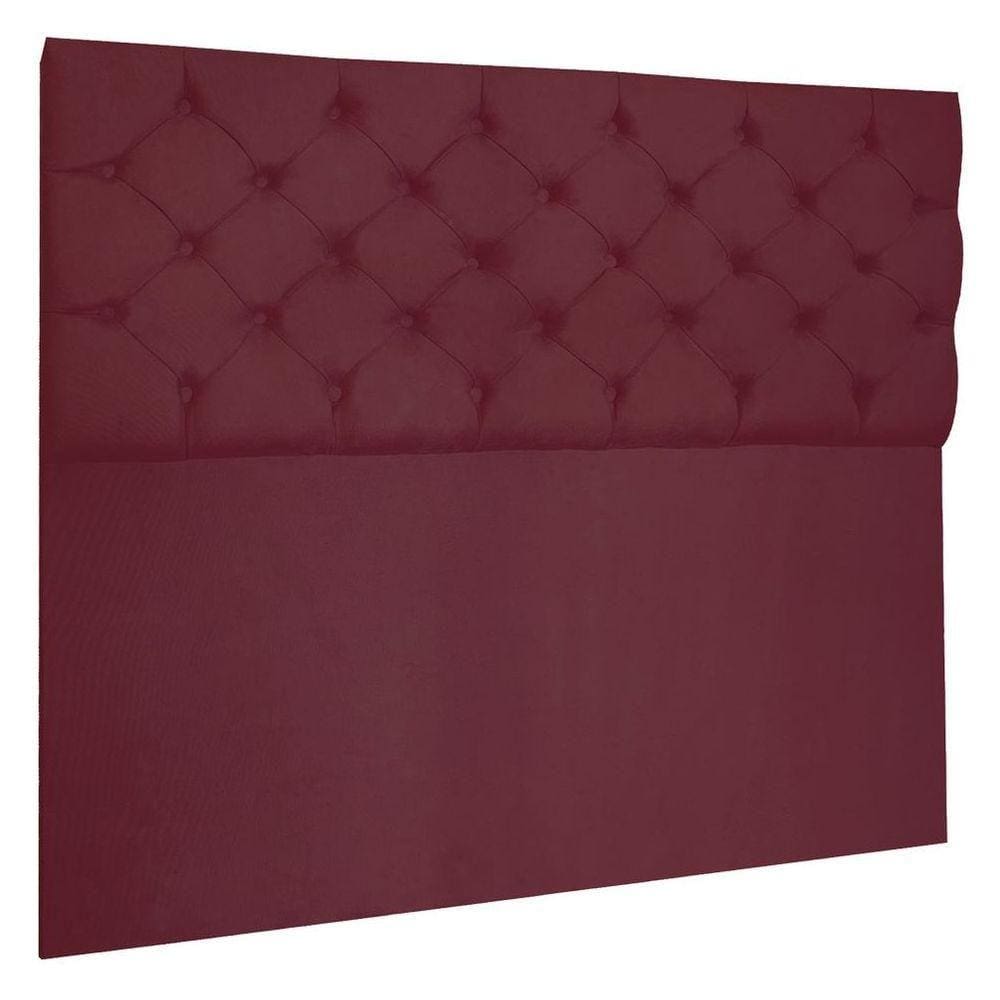 Cabeceira Capitonê Solteiro 0,90m Jade Suede Marsala