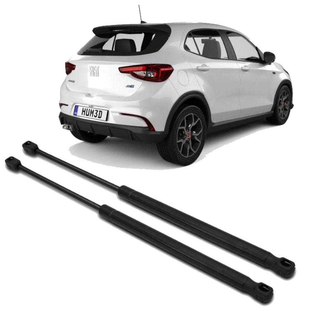 Kit Par 2 Amortecedores Tampa Traseira Fiat Argo 2017 A 2022