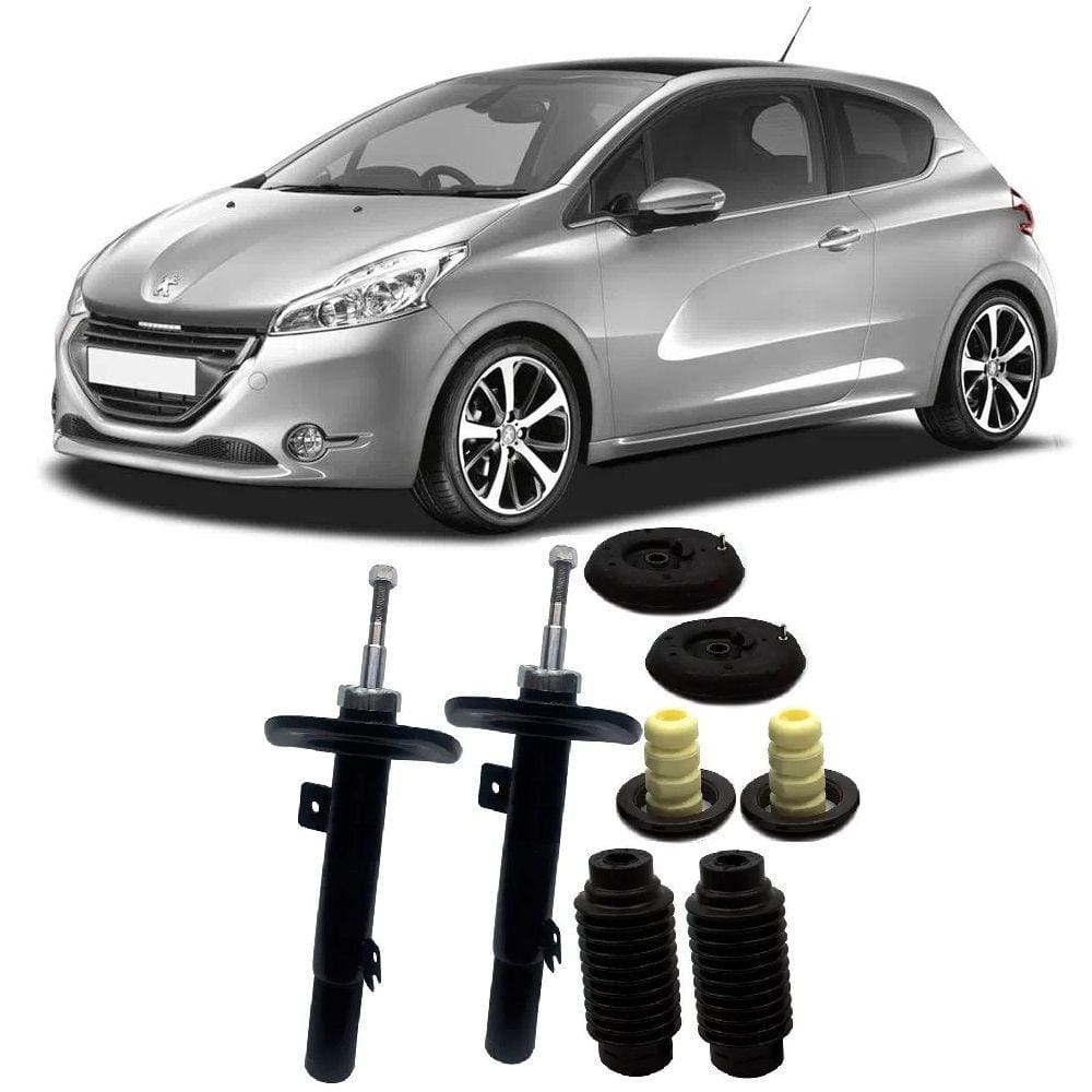 Amortecedor + Kit Batente Peugeot 208 Manual Dianteiro 2013 Até 2020 O Par