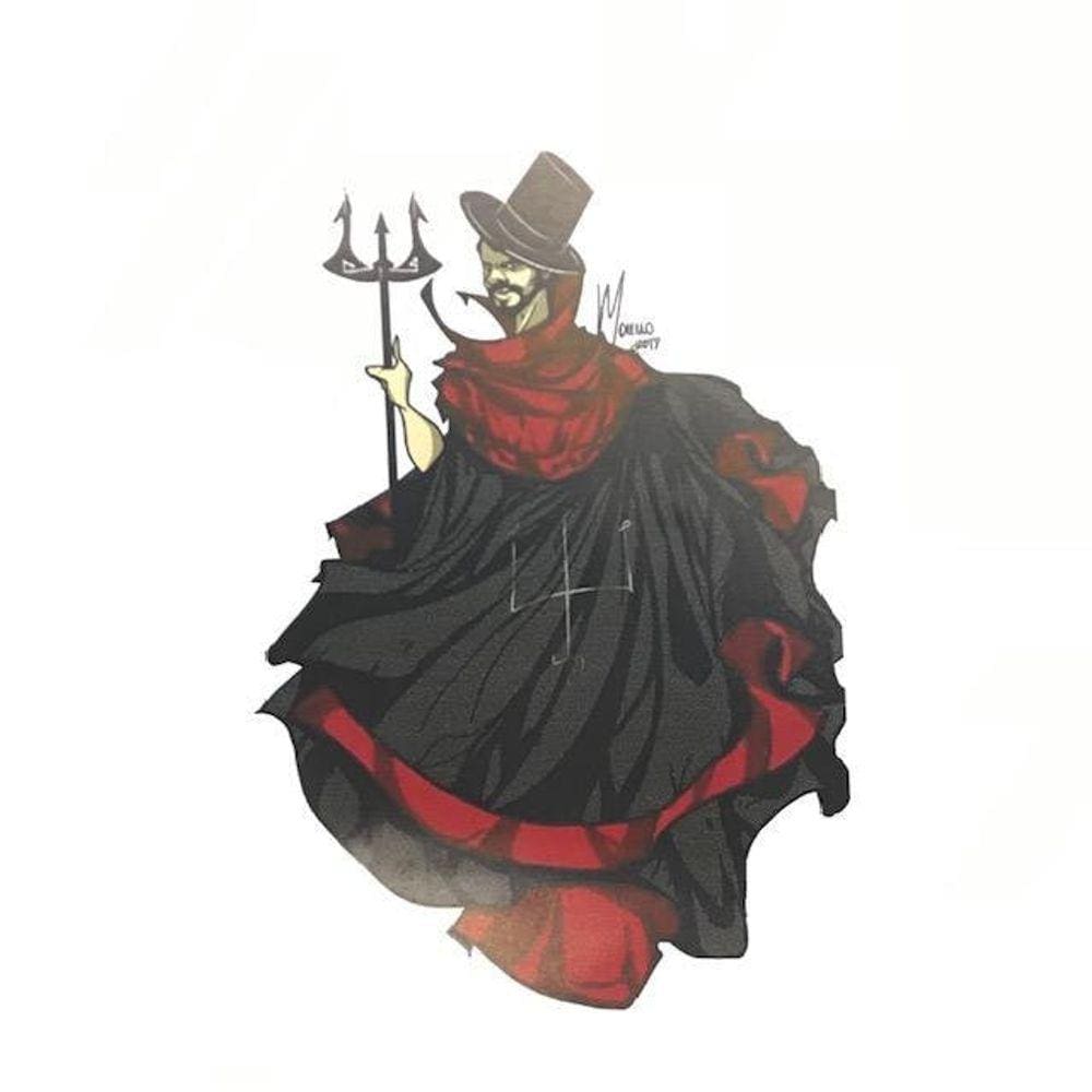 Adesivo Exú 10 X 15 Cm Umbanda Para Carro