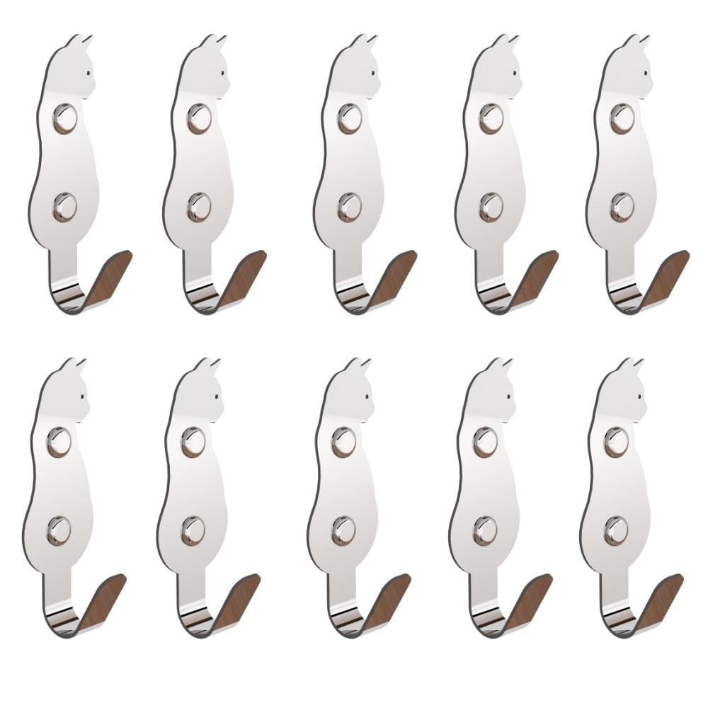 Kit 10 Ganchos De Parede Decorativo Pendurador De Bolsa G.C