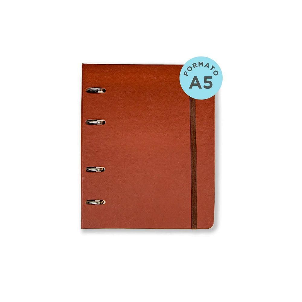 Caderno Criativo Office Duo Argolado A5 Clássica Café Cicero