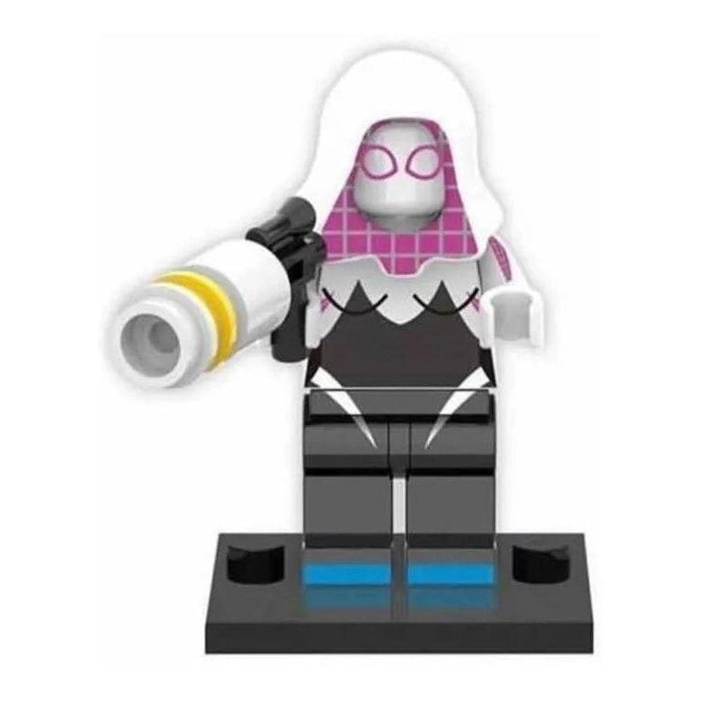 Boneco Bloco De Montar Spider Gwen Homem Aranha