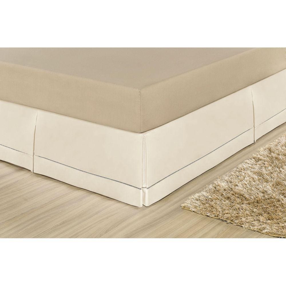 Saia Para Cama Box Bia Casal King Palha
