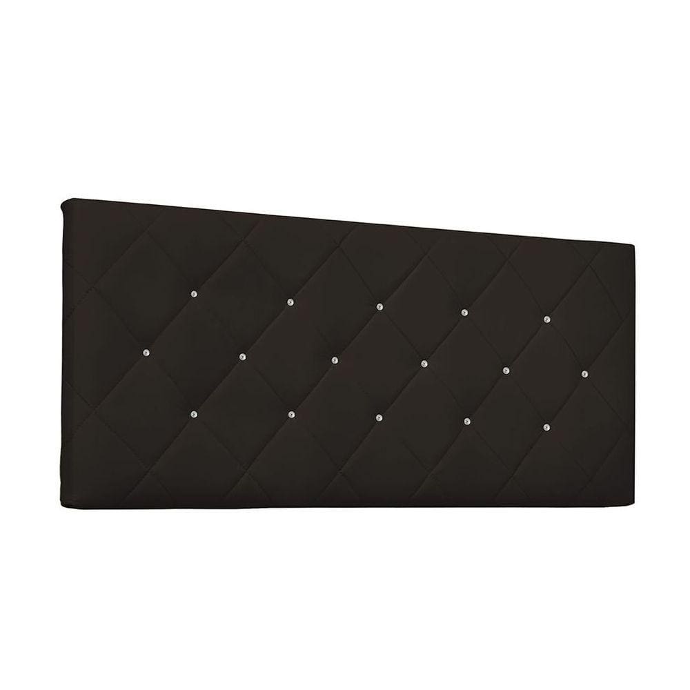 Cabeceira Painel Tânia Casal 140cm Corino Marrom