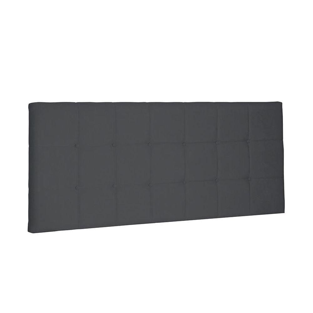 Cabeceira Painel Verona Casal 140cm Suede Cinza