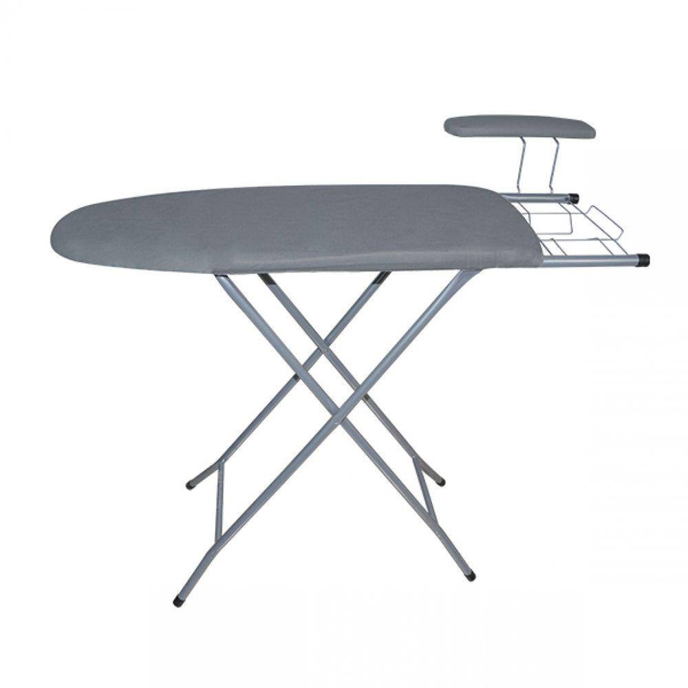 Mesa De Passar Aço Line C/ Tecido Metalizado E C/ Passa Mangas