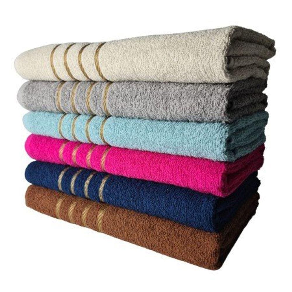 Kit 12 Toalhas de Banho Dubai 330g/m² 70x130cm 100% Algodão Atacado