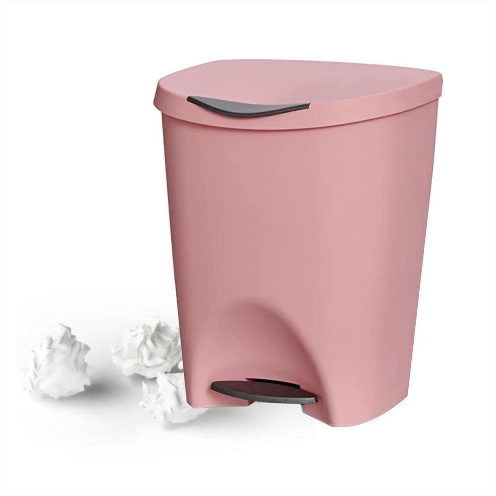 Lixeira Escritorio Cozinha Banheiro Com Pedal 7,5L Plast.