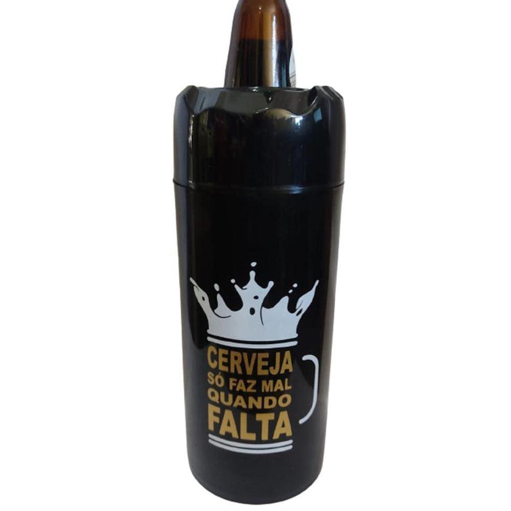 Porta Cerveja Litrao 1000Ml -Cerveja Só Faz Mal Quando Falta
