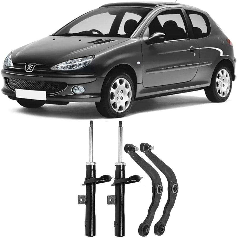 Amortecedor + Bandeja Peugeot 206 Dianteiro 1998 Até 2010 O Par
