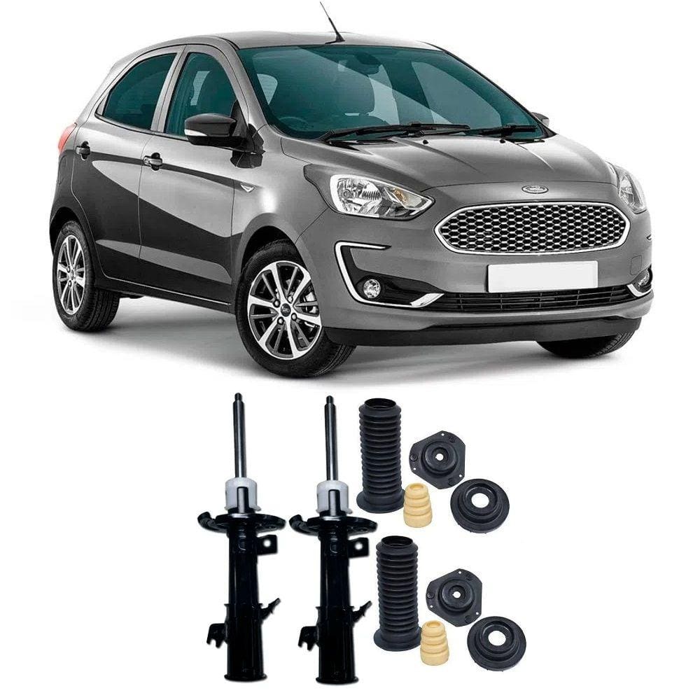 Amortecedor + Kit Batente Ford Ka Dianteiro 2013 Até 2019 O Par