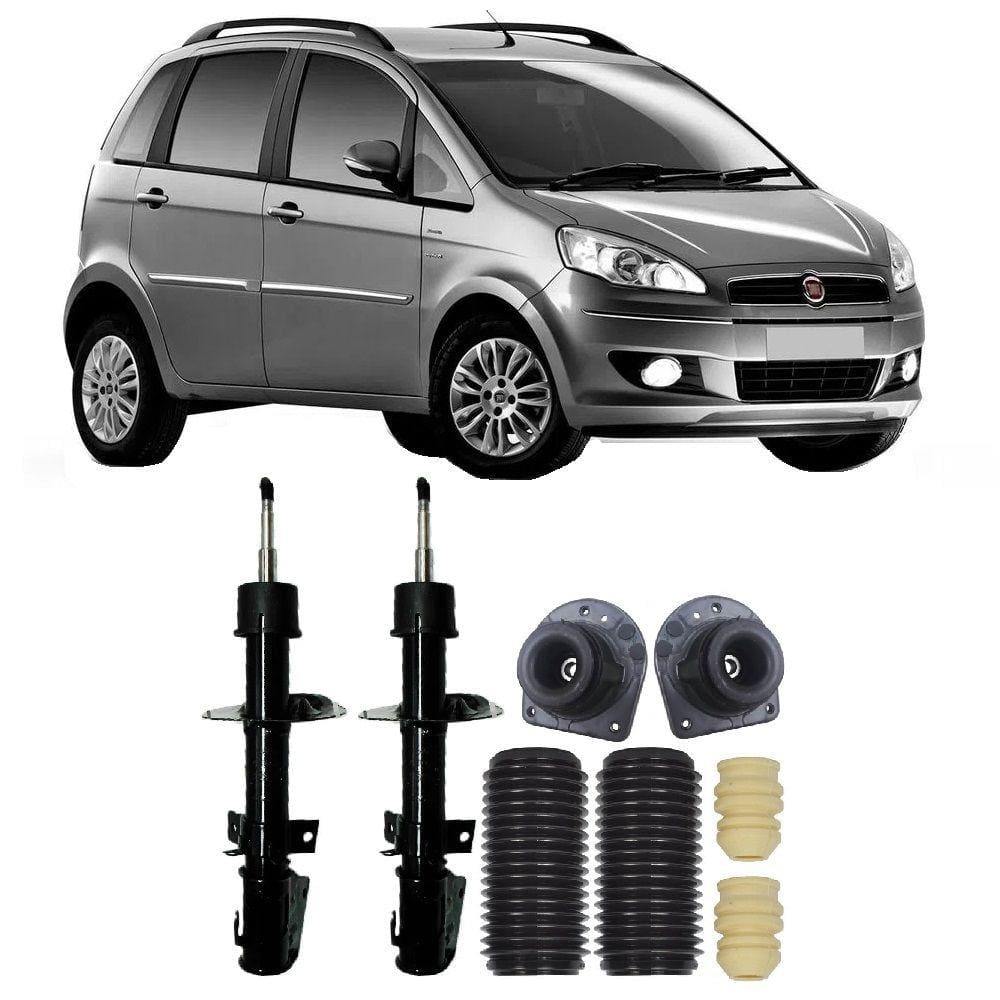 Amortecedor + Kit Batente Fiat Idea Dianteira 2006 Até 2014 O Par