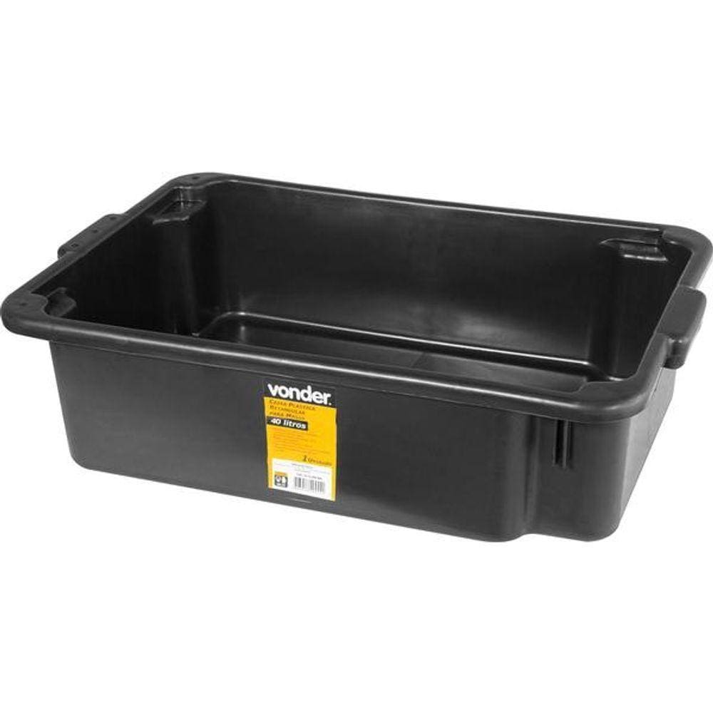 Caixa Plástica Para Massa 40 Litros 67x44x18cm Vonder
