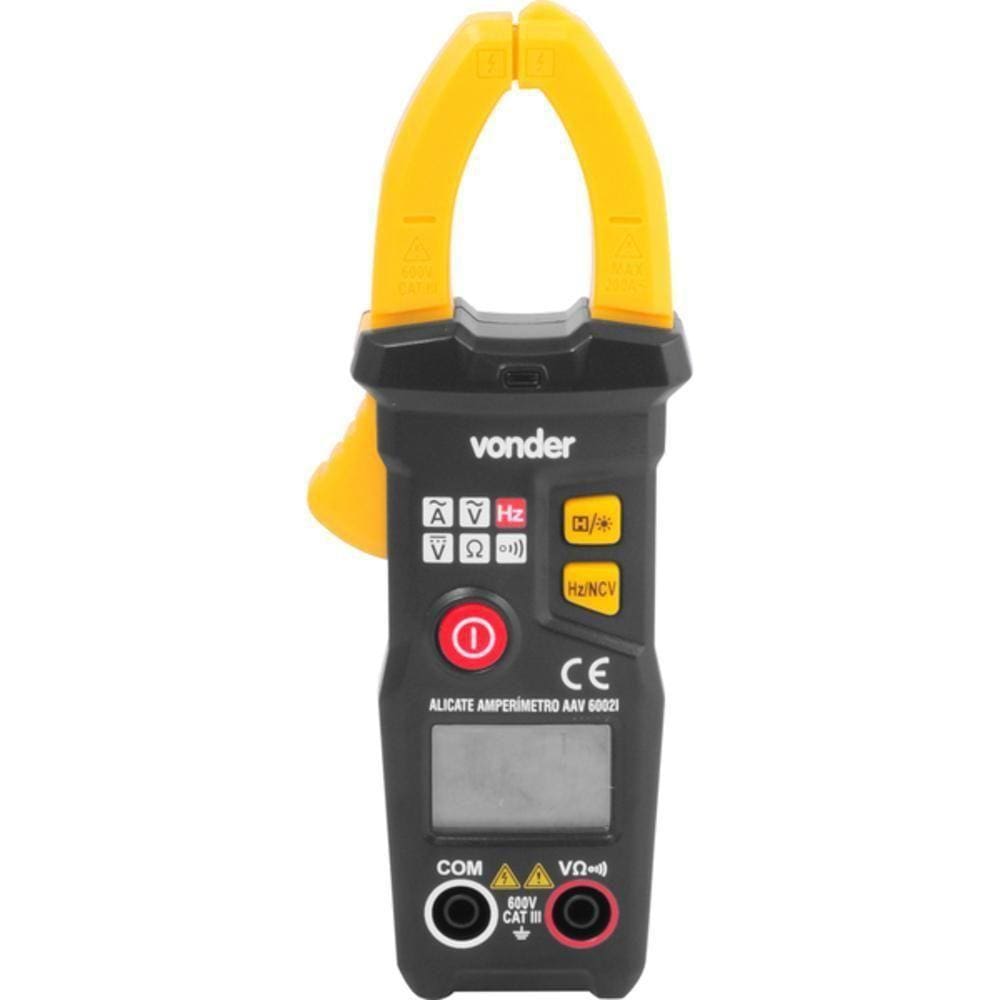 Alicate Amperimetro Digital Inteligente Aav6002i Vonder