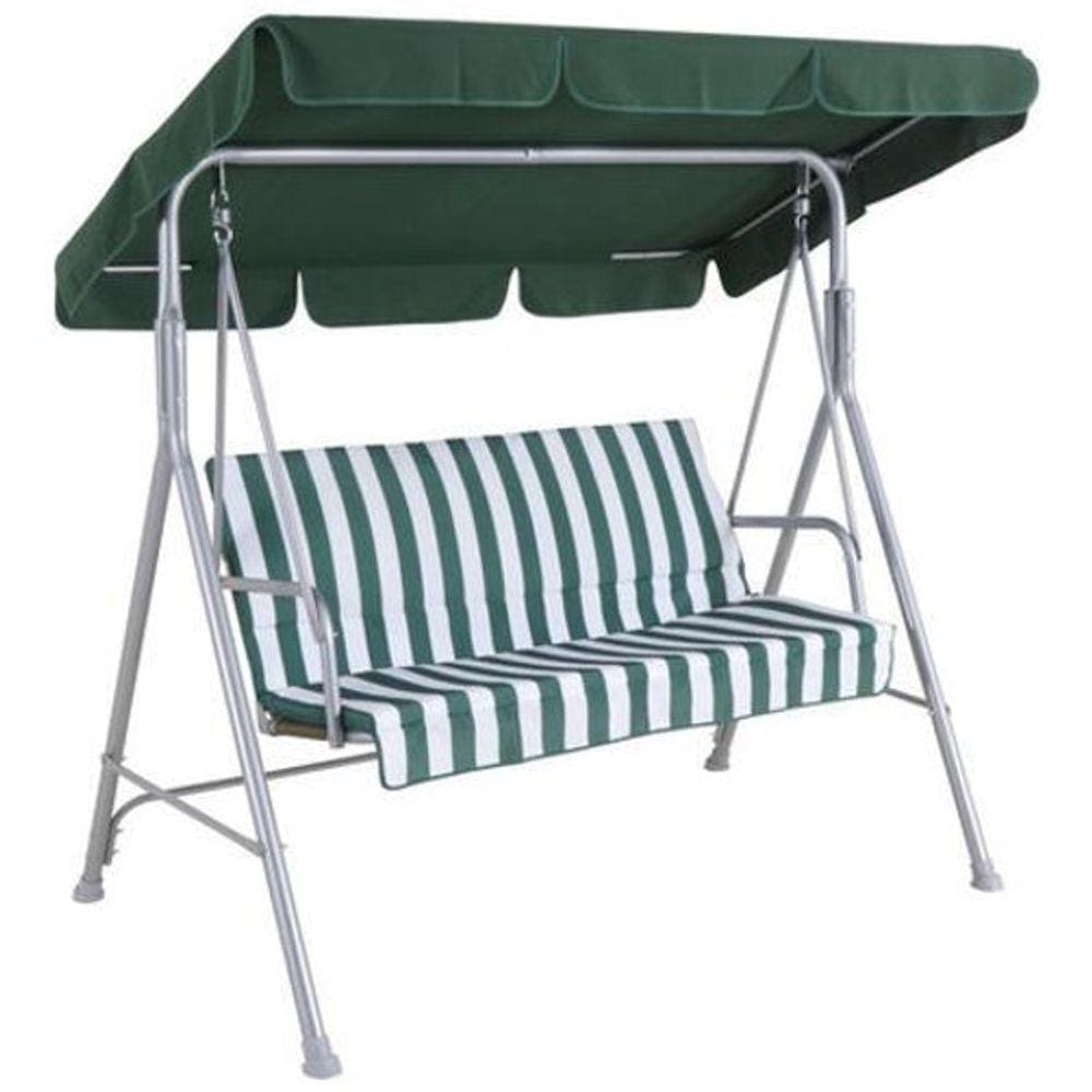 Cadeira De Balanço Namoradeira Banco De Jardim Retro - Verde