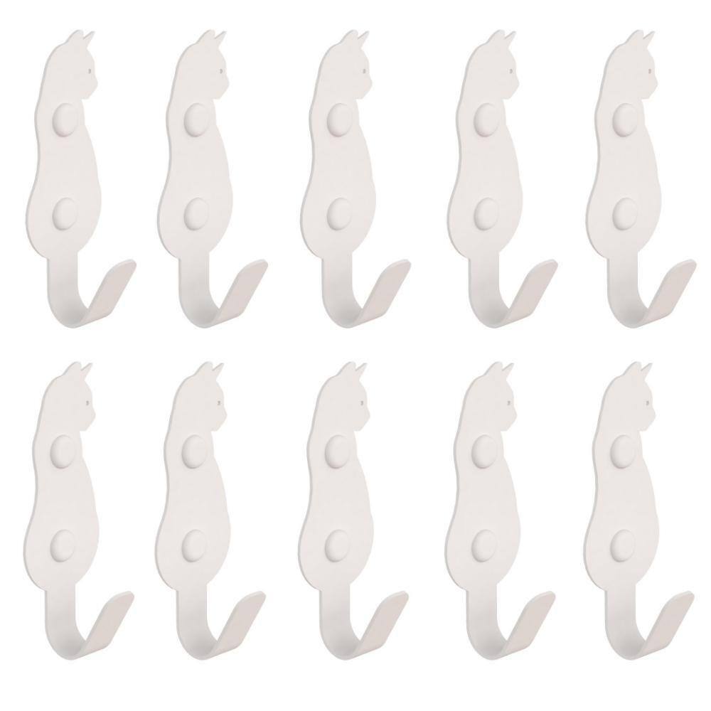 Kit 10 Ganchos De Parede Decorativo Pendurador De Bolsa G.B