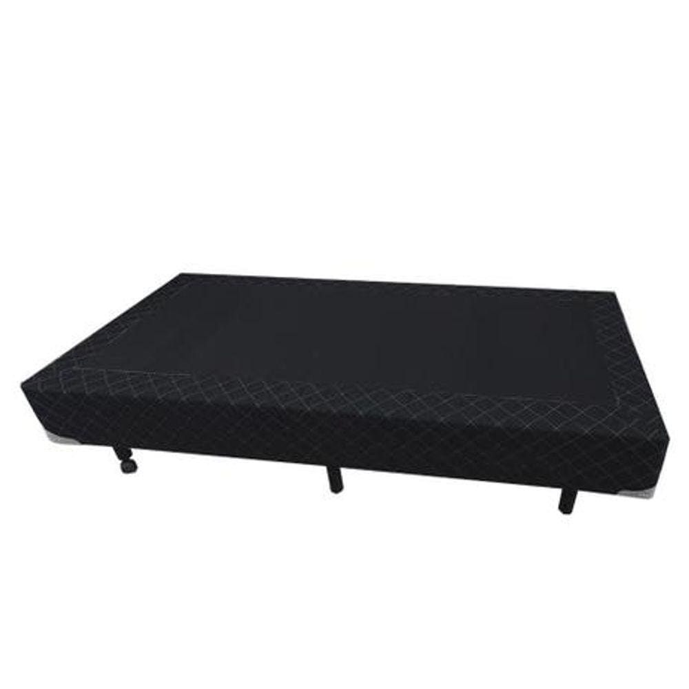 Base Box Blindado Solteirão AColchoes Sintético Marrom 40x96x203