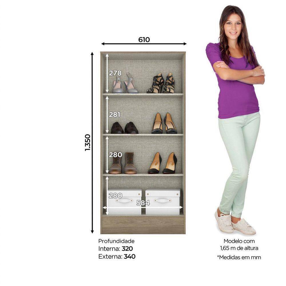 Armário Multiuso 02 Portas 03 Prateleiras | Extra