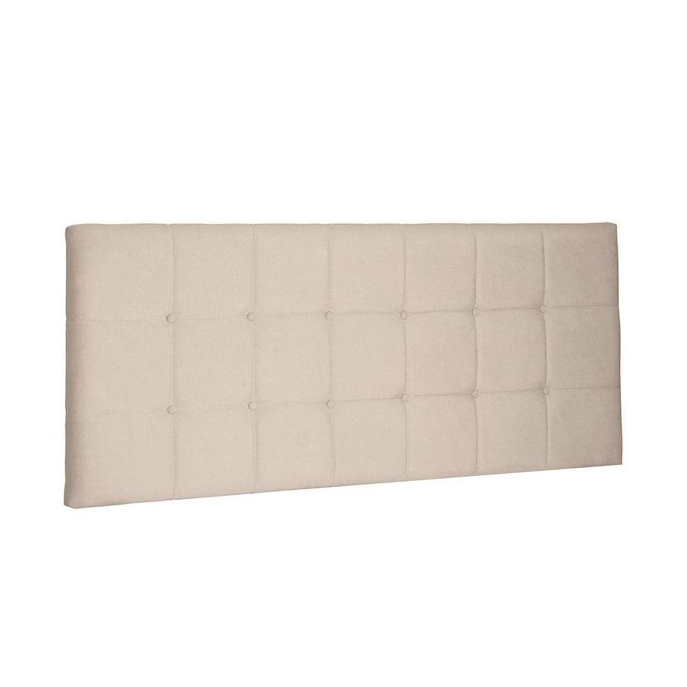 Cabeceira Painel Verona Casal 140cm Suede Bege
