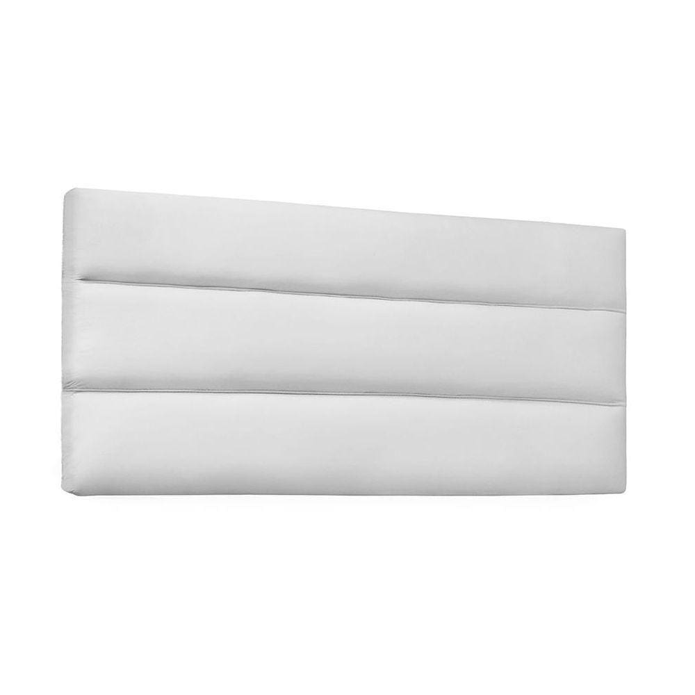 Cabeceira Painel La Italiana King 195cm Corino Branco