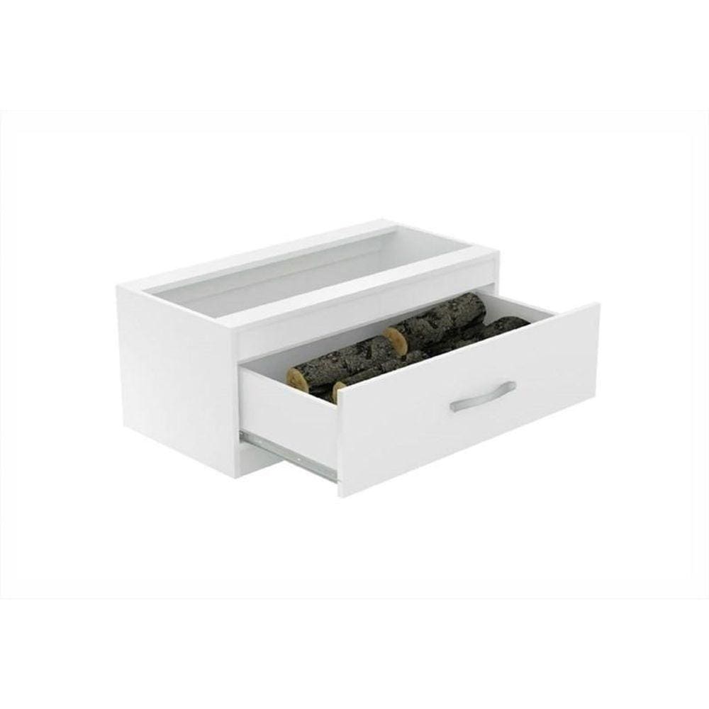 Caixa De Lenha Embutida Cl N1 Branco - Completa Moveis