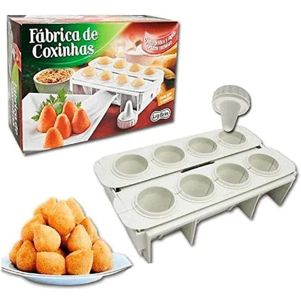 Formas Fábrica Coxinha Coxinhas Salgado Modelador Faz 8 Coxinhas