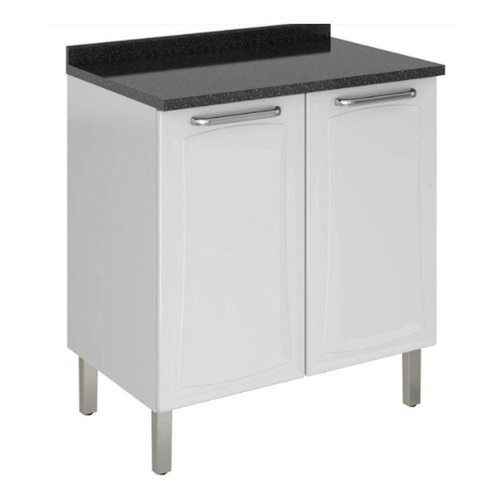 Balcão Itatiaia 2 Portas Com Tampo Tarsila Ig2A-80 Branco