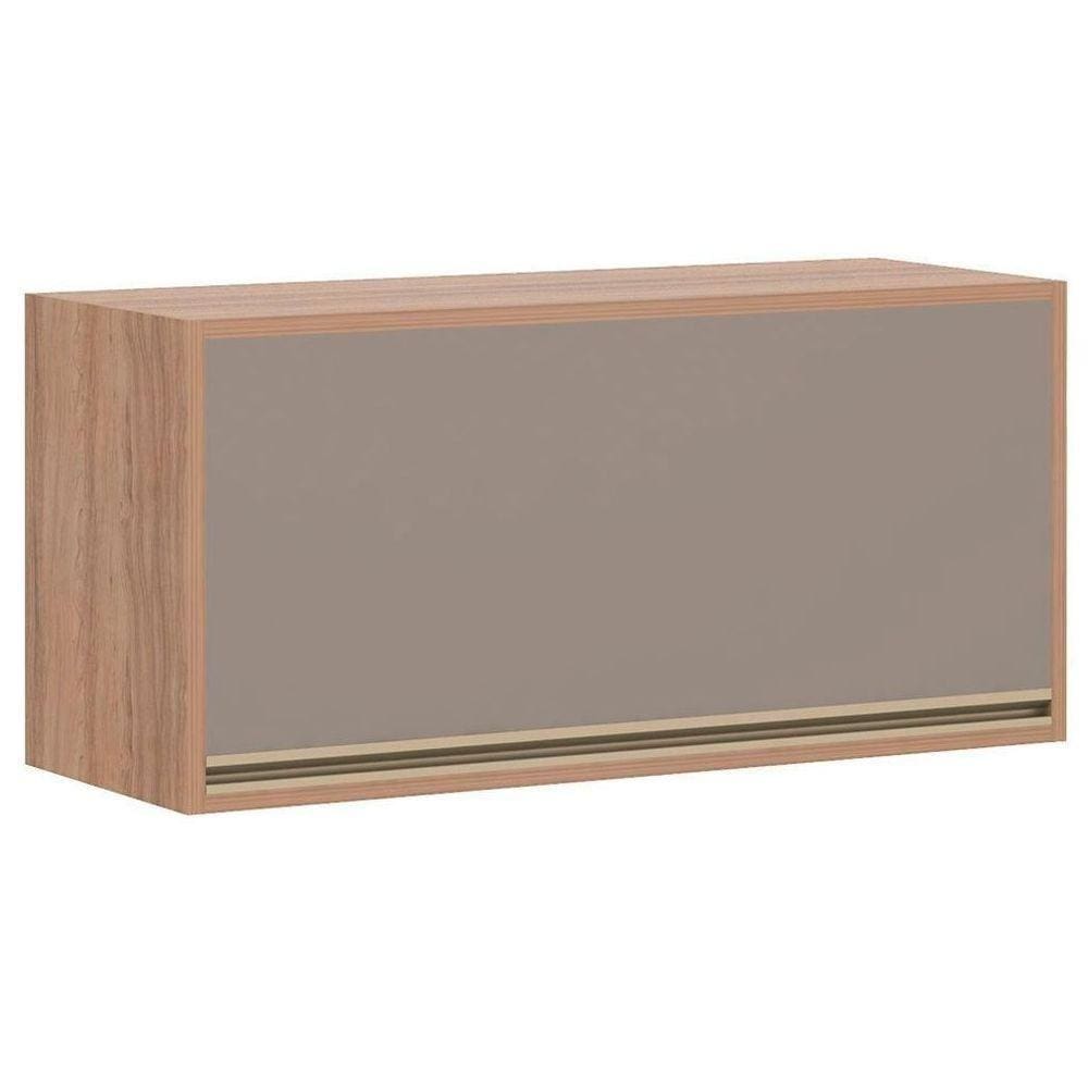 Armário Basculante Luciane 80Cm 1308/199 Vanilla Grafite